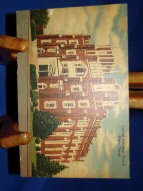 Vintage Full Color Central Christian Church Postcard - Waco, Texas - Unused -